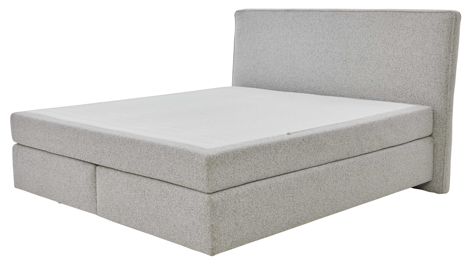 Interliving Interliving Serie 1421 – Boxspringbett Hellgrau mit hoher Matratze