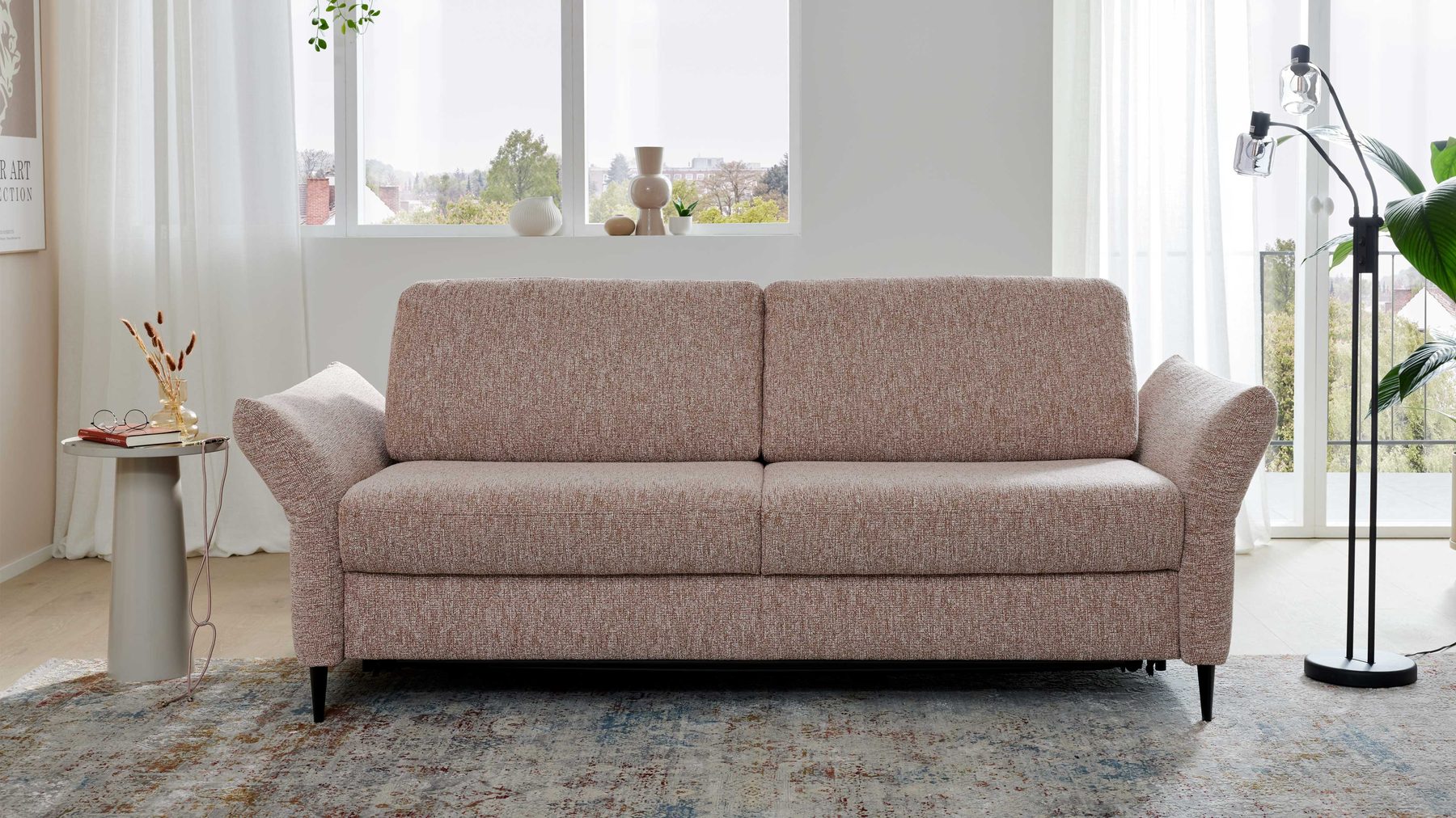 Interliving Schlafsofa Serie 4700 – Einzelsofa Rosa