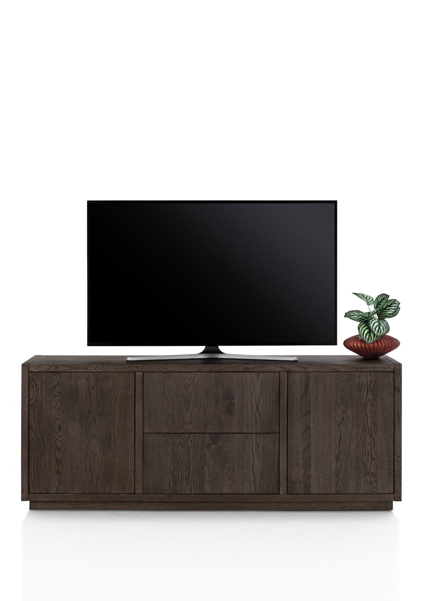 Henders & Hazel Gijón TV-Sideboard 180 cm – 2 Türen, 2 Schubladen, mit Sockelleiste