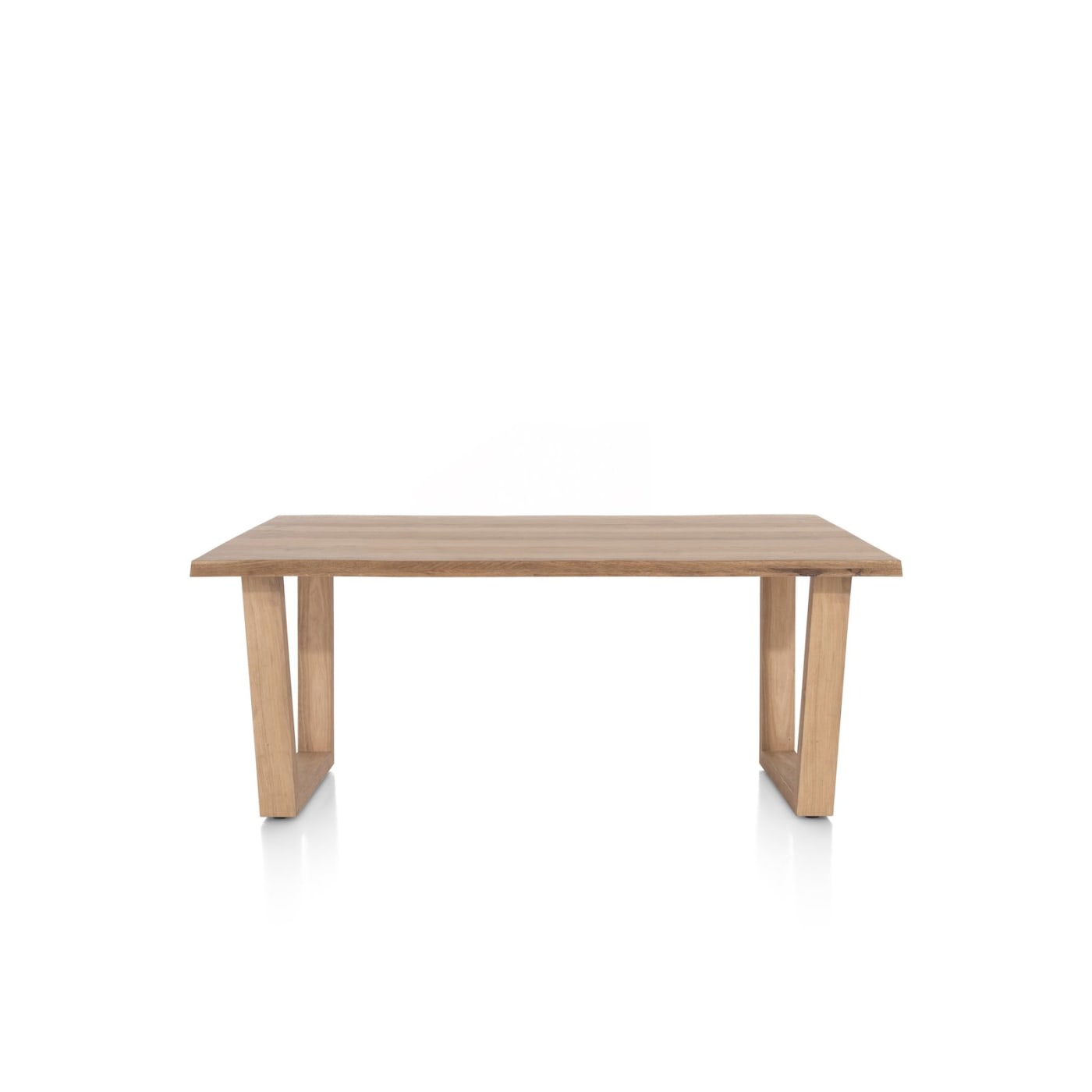 Henders & Hazel Nyborg Esstisch 200 x 100 cm – Baumkante, V-Fuß Holz