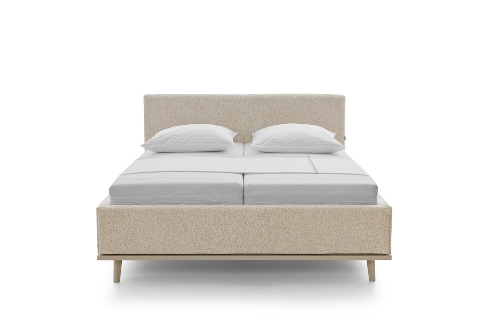 Musterring Delphi – Polsterbett in Stoff Caesar Beige