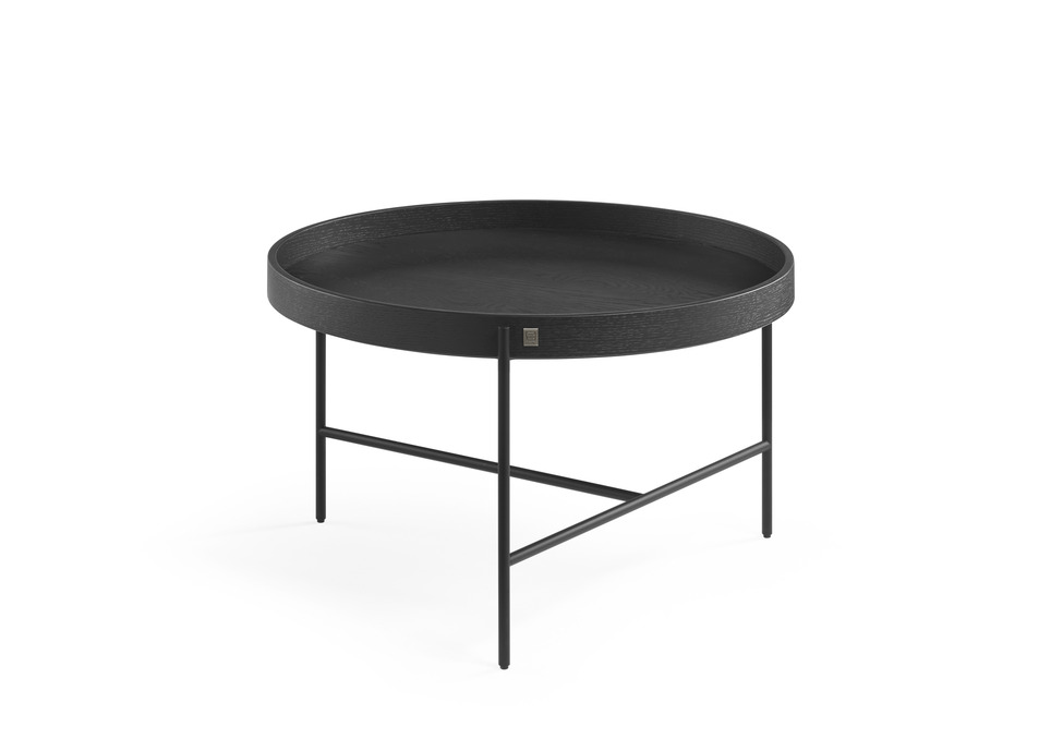 Musterring JustB! CT100 – Couchtisch mit losem Tablett in Eiche schwarz