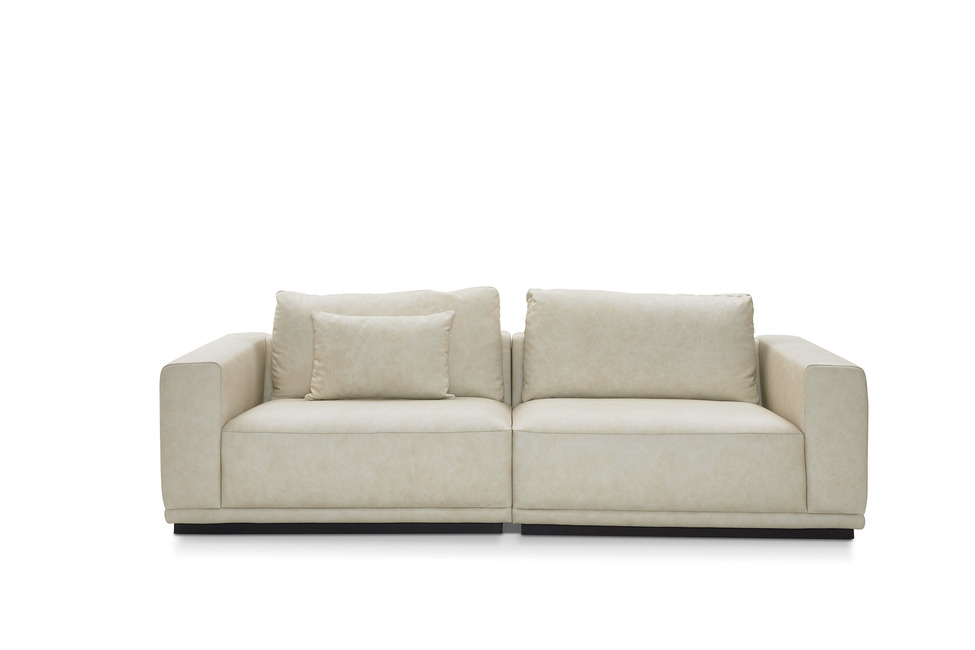 Musterring JustB! PM200 – Sofa in Leder Vincenza white