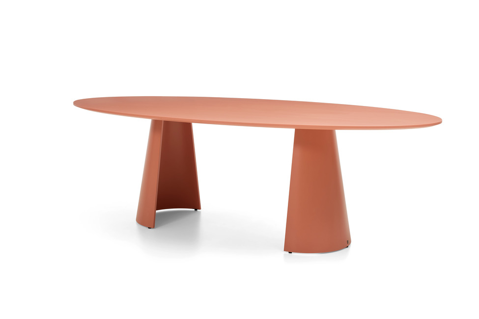 Musterring JustB! SP150 – Esstisch ellipsenförmig in Lack blush