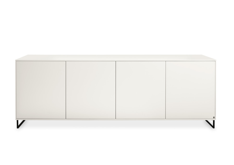 Musterring Kara-Frame – Sideboard in Lack weiß mit Kufengestell