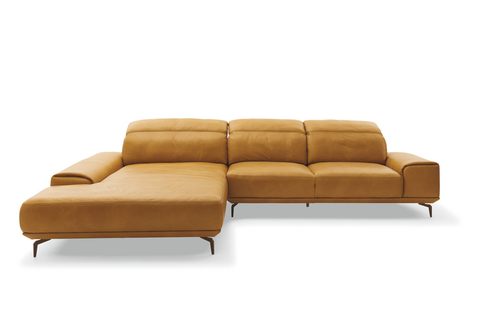 Musterring MR 2490 – Ecksofa Leder in kurkuma