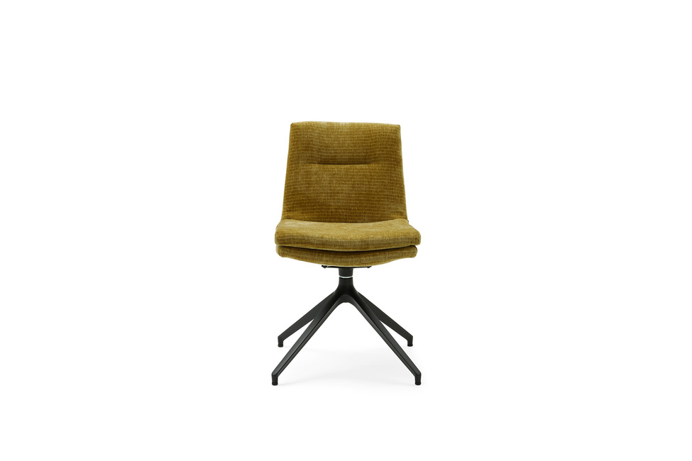 Musterring MR 4010 Stühle – Stuhl in Stoff Monty pistachio mit Spinnenfuß