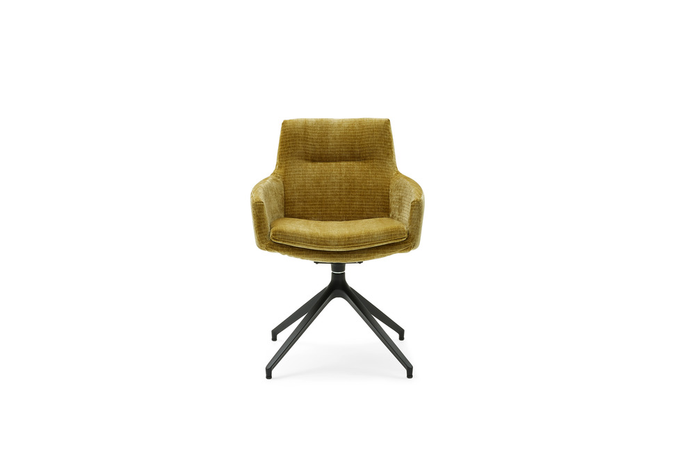 Musterring MR 4010 Stühle – Stuhl mit Armlehne in Stoff Monty pistachio