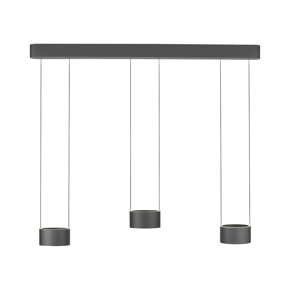 PURE by Neuhaus LED Pendelleuchte PURE Clipse, mystic-grey (grau), Fernbedienung, Comfort Lift