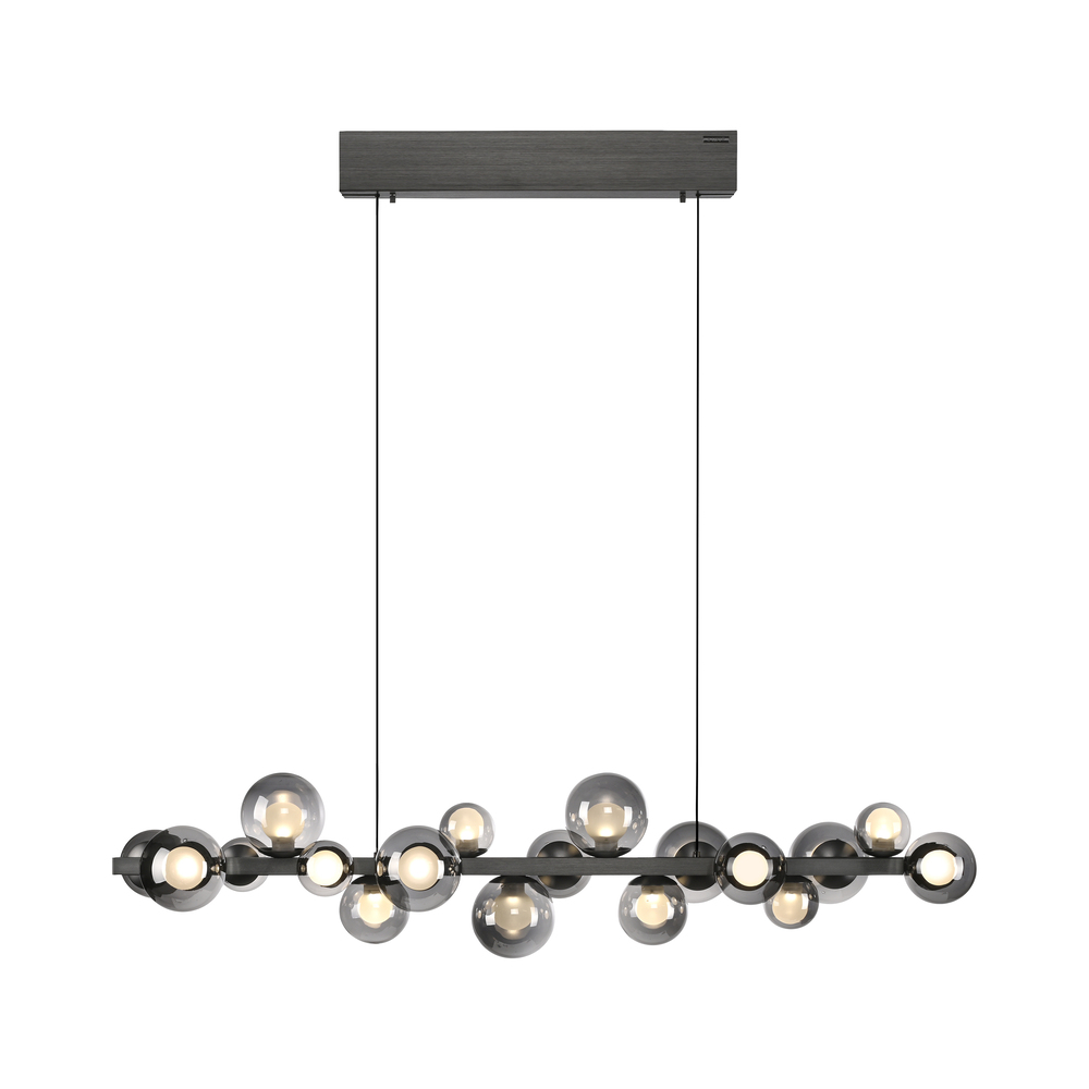 PURE by Neuhaus LED Pendelleuchte PURE E-Popup platin (grau)
