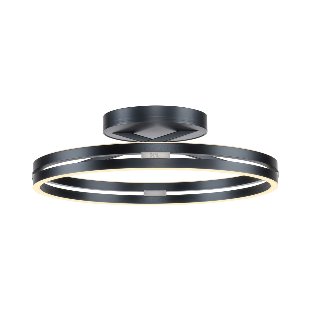 PURE by Neuhaus LED Deckenleuchte PURE Loop, mystic grey, Fernbedienung